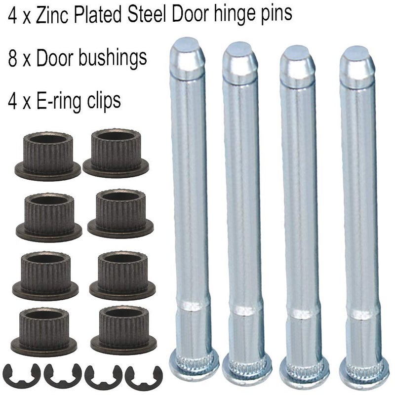 Yooppa S10 Door Hinge Pin and Bushing Repair Kits for Chevy S10 GMC Sonoma S15 38419 15562609 15964971 15964972 16632193 25640501 15591898 88891731 2 Door 4 Pin Door Hinge Pin - Image 2